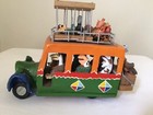 Vtg    expreso Amazona   s    Folk Art Bus       Signed Tigreros 99             D226