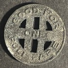 Honolulu Rapid Transit Co  1924 G f One Full Fare Zinc Transit Token - 16 48mm 