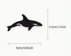 Orca Killer Whale   Great White Shark - Embroidered Iron-on Patches
