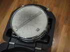 Vtg Ludwig Acrolite 14x5  Aluminum Snare Drum Blue olive Badge With Case