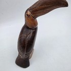 Vintage Hand Carved Wood Toucan Bird Figurine Decorative Wooden Decor