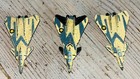 3 Kenner Kpt89 Micro Machines Mega Force Diecast Military Fighter Jet Lot