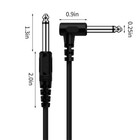 90 Degree 2 Pack 10ft Electric Patch Cord Guitar Amplifier Amp Cable Right Angle