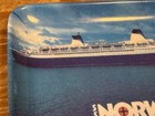 Vintage Melamine Tray Norway World s Largest Cruise Ship Souvenir