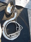 Sousaphone Big 25 bell Size Of Pure Brass In Chrome Polish free Cases  Free Ship