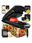 Fullstar 4-in-1 Vegetable Chopper   Spiralizer  Food Slicer With Container  W   