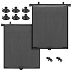 Car Sun Shade Side Window  Retractable Car Roller Shades For Side Window 
