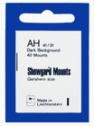 80 Showgard Black Stamp Mounts Ah 41x31mm Us Semi Jumbo Horizontal 2 Packs Deal