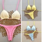 2pcs set Fashion Summer Beach Bikini Push-up Brazilian Bikini Set Bathing Suit C