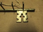 Vintage Brass Looking Skeleton Key Holder 5 Spot Hook Wall Hanging Decor Metal