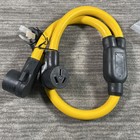 Onetak Nema 10-50p To 2 N10-50r Rv Power Cord Adapter 50a Y Splitter Yellow New