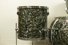 1960s Rogers Swingtime Black Diamond Pearl Drum Set