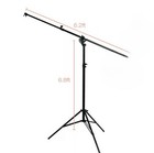 Complete Photo Studio Set - Green Backdrops  Lighting Umbrellas   Stands