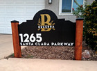 Large Custom Family Monogram Address Yard Sign - Last Name Decor