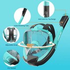 Fullface Snorkel Mask For Adultsyouthside Snorkel 180   View antifog leak