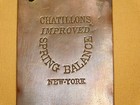 Vintage Old Chatillons Improved Spring Balance New York 50 Lb  Barn Scale