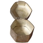 Intricate Arenas Taxco Mexico Sterlingsilver Tourmaline Glass Stone Hex Pill Box