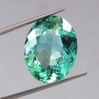 Certified 9 00 Ct Natural Ceylon Blue-green Sapphire Oval Cut Loose Gemstone