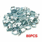 150x Double Ear Clamp O Clips Kit Crimp Air Silicone Petrol Water Fuel Hose Pipe