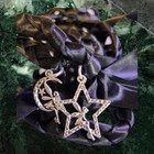 Black Fairy Moon Wedding Handfasting Cord  V1  celtic  wedding  fairymoon