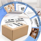 Half Sheet Shipping Labels 8 5  X 5 5  Self-adhesive Shipping Address Label P   