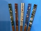 Japanese Chopsticks  W gorgeous Flowers--5 Color Variations  With Free Hand