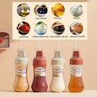 Multi - Purpose 5 - Hole Squeeze Bottles Food - Sauces Syrups Condiments Storage