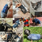 Various Dog Denim Jacket Vest Pet Clothes Dog Coat Jean Cat Vest Puppy Costumes