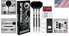 Complete Steel Tip Darts Set - 80  Tungsten Construction  Flights   Dart Wallet