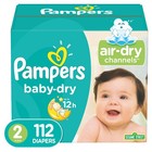 Pampers Baby-dry Diapers Super Pack  Size 2  112 Count