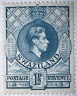Travelstamps  1938 Swaziland Sc  29b  1 1 2d Kgvi - 13 1 2 X 13 1 2 Mognh