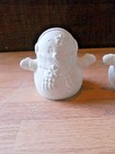 C-0619 Set Of  3  Christmas Snowman Family Ceramic Bisque U Paint