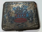 Rare Early Pocket Tin American Tobacco Company Atco Cigarettes 1909 Tax Stamp