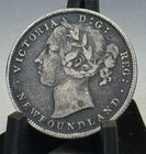 1896 Newfoundland  canada  20 Cents  Silver  Victoria  Km  4