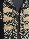 Vtg Mexican Mariachi Bolero Jacket Intricate Soutache Embroidery Folk Attire