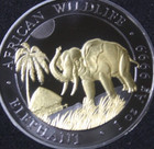 2017 Somalia 100 Shillings African Wildlife  f6726 Golden Enigma Limited Edit 