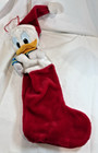 Vtg Donald Duck Disney Christmas Stocking Plush 3d Collectible Baby Disney