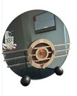 Rare French Ar50 Sparton Type Blue Mirror Radio  Works   Please Read Description