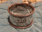 Cunard Steamship Co  1913 Elkington Silver Plate 1st Cl Napkin Ring  320 Queen