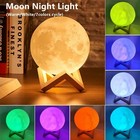 3d Moon Led Book Light     Galaxy Night Lamp For Kids  Girls  Boys   Bedroom Decor