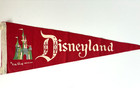 Vintage 1960s Walt Disney Disneyland Castle Souvenir Felt Pennant