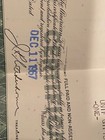 1967 The American Tobacco Company Stock Certificates Green 1 Share  folded  Sdt1