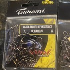 Tsunami Guide Series  Snap Barrel Swivel Ts-blbwi127   size 7   24 Ct  Black