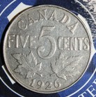 1926 Canada 5 Cents Far 6    t767
