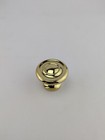 Box Of 25 - Cabinet Drawer Knob Pull  1-1 4  Solid Brass - Polished Brass Finish