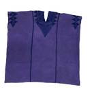 Huipil Kaftan Woven Cotton Purple Embroidered Oaxaca Mexico Embroidery Dress