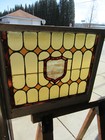   Antique Stained Glass Window   27 75 X 24   Architectural Salvage