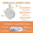 Crib Mobile For Boys Or Girls - Baby Crib Mobile With 35 Lullaby Music Rotati   
