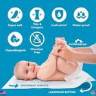 Kindersense   Disposable Changing Pads For Baby Diaper 100 Sheets Portable New