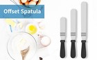 3 Pcs Icing Spatulas  Offset Spatula  Stainl Steel Cake Decorating